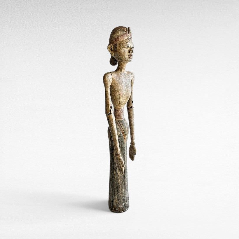 STATUE WITH ANTIQUE FINISH 21x14x100 - Chora Mykonos