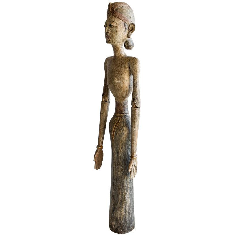 STATUE WITH ANTIQUE FINISH 21x14x100 - Chora Mykonos