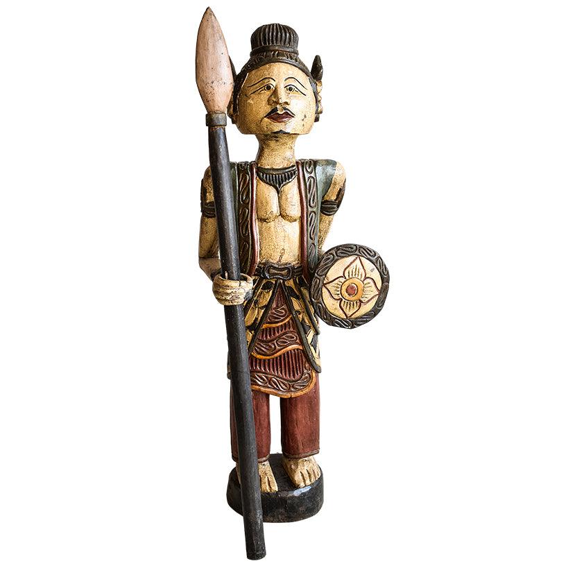 SOLDIER STATUE WITH ANTIQUE FINISH 26x22x82 - Chora Mykonos