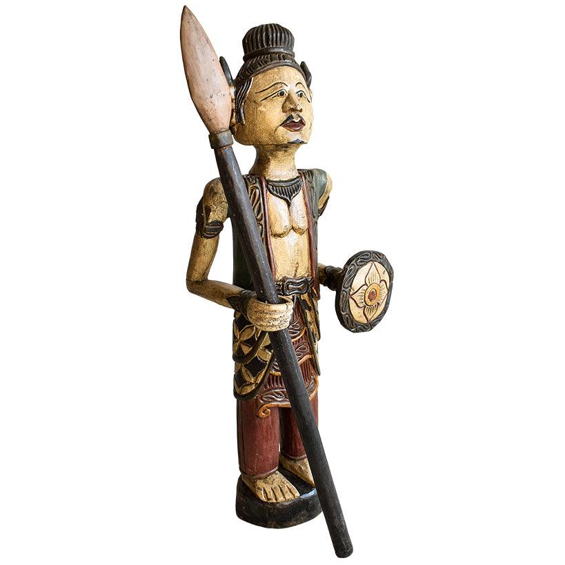 SOLDIER STATUE WITH ANTIQUE FINISH 26x22x82 - Chora Mykonos