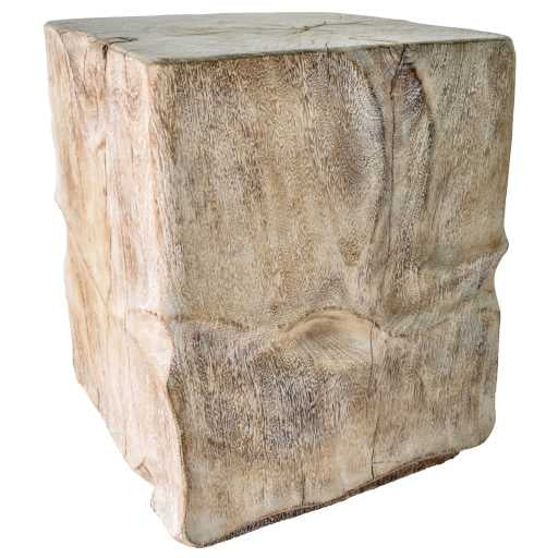 MANGO WOOD NATURAL SIDE TABLE W40 |D40 |H50 CM