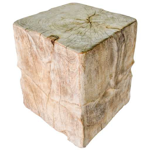 MANGO WOOD NATURAL SIDE TABLE W40 |D40 |H50 CM