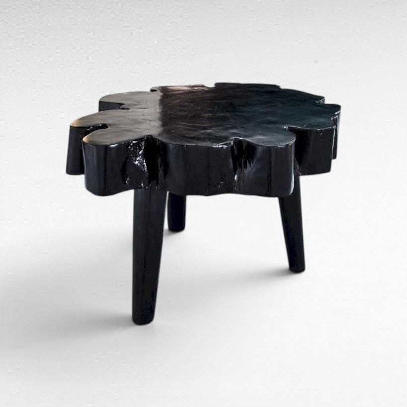 TAMARIN WOOD BLACK SIDE TABLE W70 |D65 |H50 CM