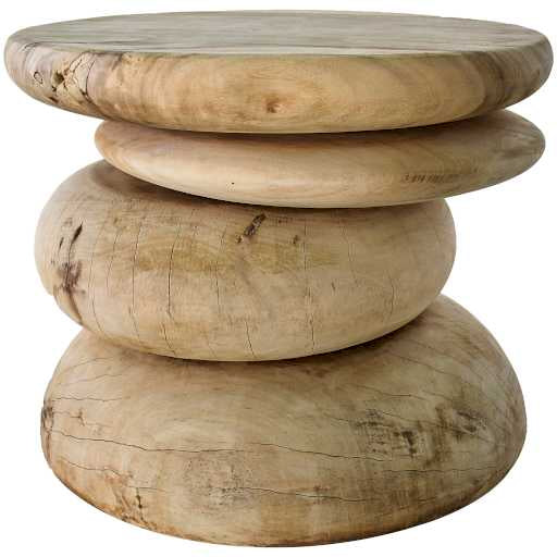 SUAR WOOD NATURAL SIDE TABLE W60 |D60 |H50 CM