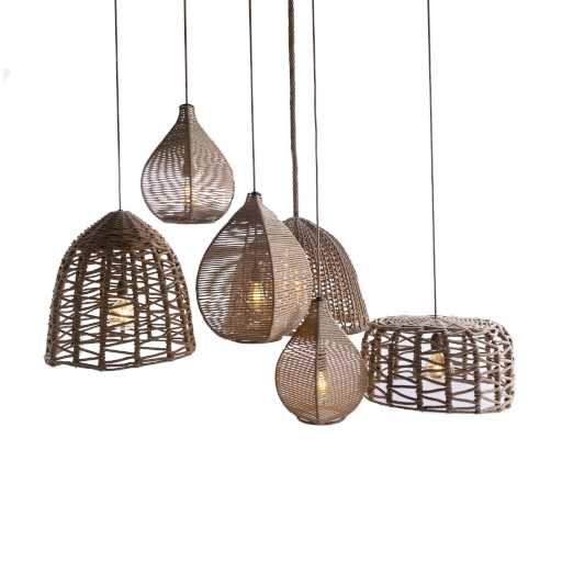 ROPE HANDMADE GEOMETRICAL WEAVING Φ60 |H30 cm