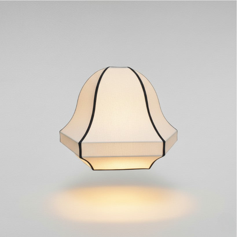 Black & White Fabric Lamp Shade