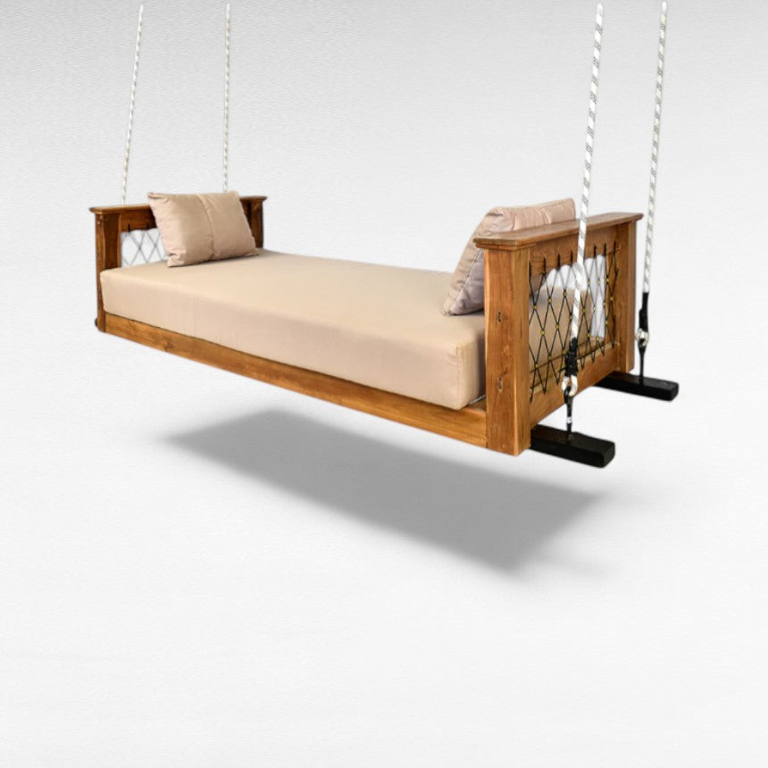 TEAK WOOD SWING DAYBED L225 |W100 |H60 cm