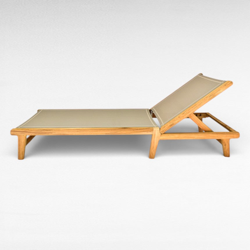 TEAK WOOD WITH MESH PVC DAYBED L200 |W73 |H28 cm