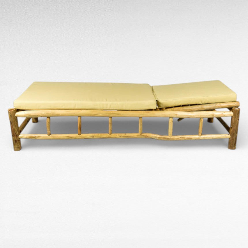 TEAK WOOD PRIMITIVE STYLE DAYBED L200 |W80 |H50 cm