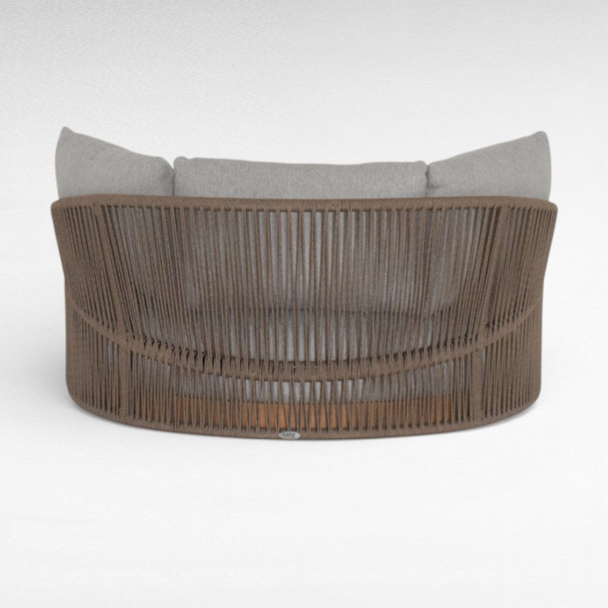 DAYBED ROUND NATURAL & GREY W1155 |D155 |H70 cm