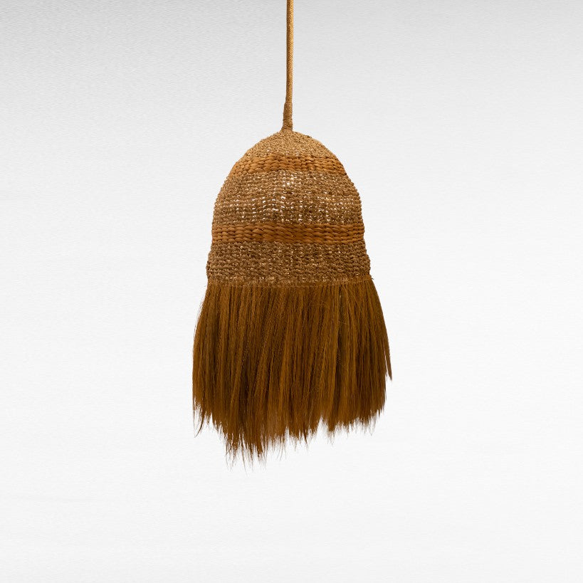 NATURAL RATTAN & RICE FRINGES Φ50 |H90 cm