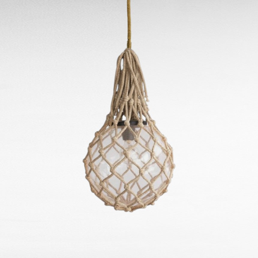 ROPE HANDWOVED ON POLYESTER SPHERE Φ35 |H63 cm
