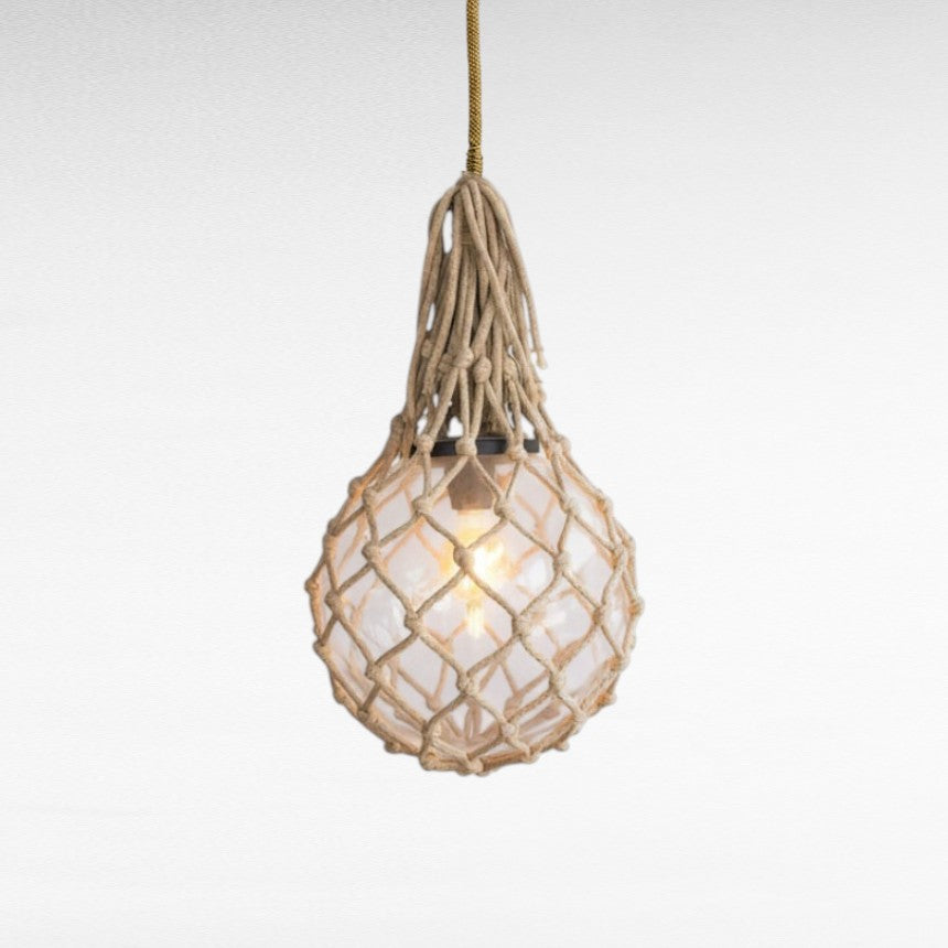 ROPE HANDWOVED ON POLYESTER SPHERE Φ35 |H63 cm