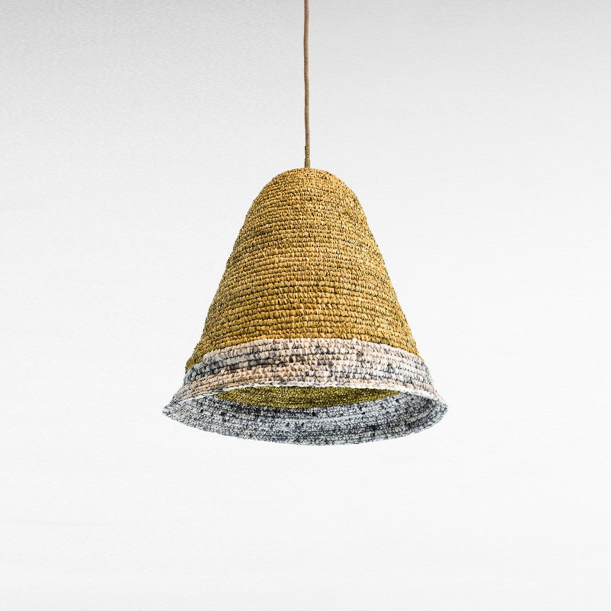 NATURAL GRASS WITH COTTON DETAIL Φ60 |H70 cm