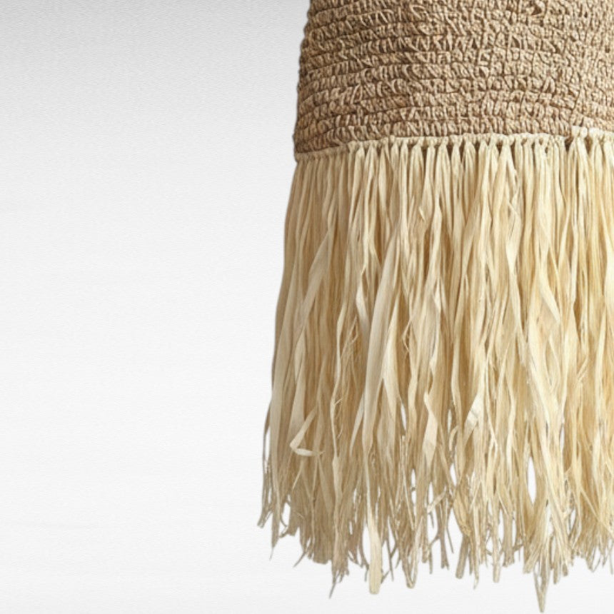 RATTAN AND GRASS CONICAL SHAPE Φ35 |H87 cm