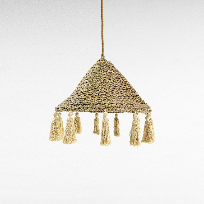 PENDANT LIGHT ROPE NATURAL 43x43x40cm