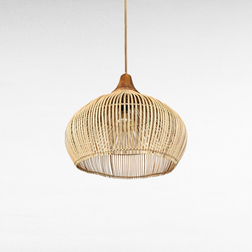 NATURAL RATTAN IN NATURAL COLOR WITH TEAK WOOD TOP Φ60 |H70 cm