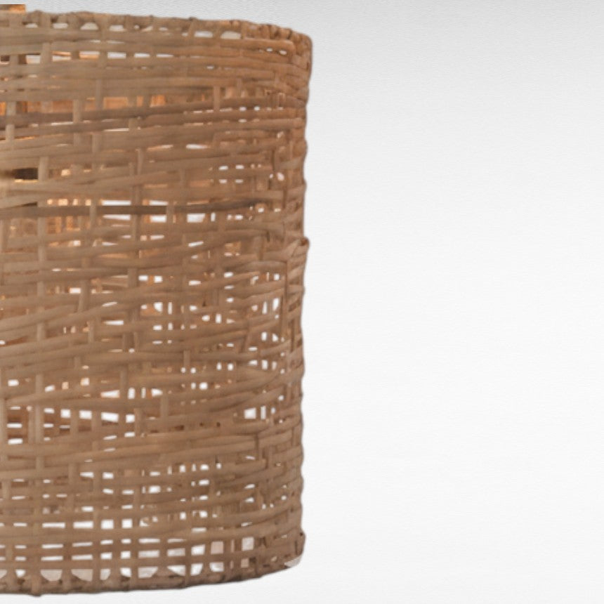NATURAL RATTAN STRIPS CYLINDER SHAPE Φ40 |H35 cm