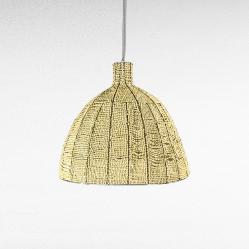 WOODEN BEADS BLEACH DOME SHAPE Φ40 |H40 cm