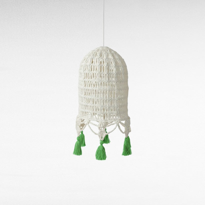 ROPE HANDWOVEN DOME SHAPE WITH TASSELS Φ60 |H130 CM