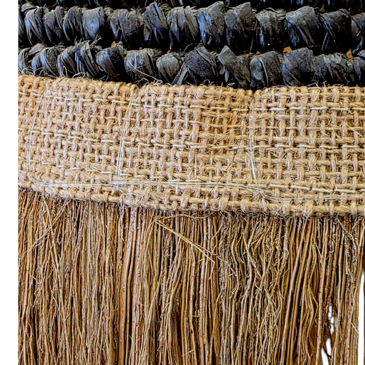 NATURAL RATTAN & RICE FRINGES Φ50 |H80 cm
