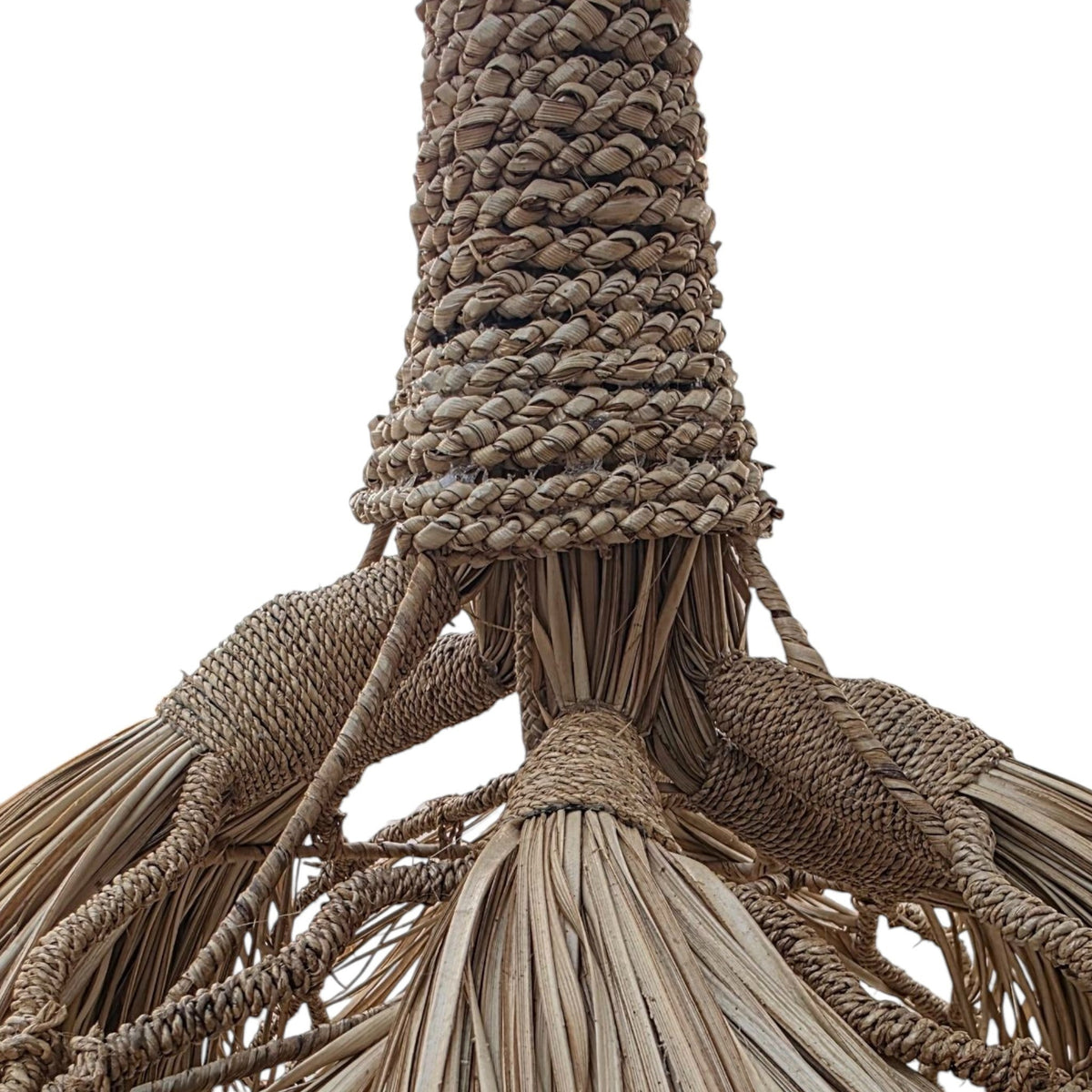 PENDANT LIGHT REED GRASS ON METAL FRAME Φ50 |H60 cm