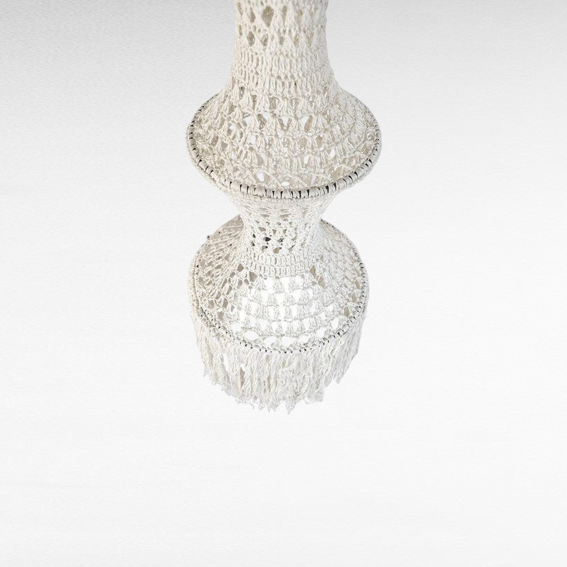 PAGODA PENDANT LIGHT OFF WHITE SMALL