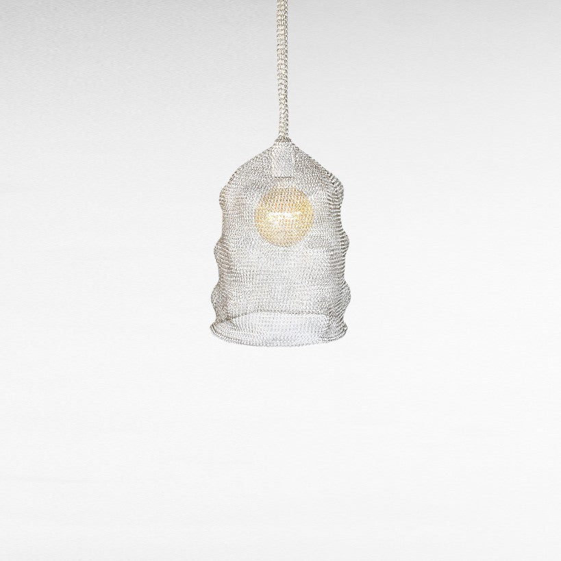 METAL WIRE HANDWOVEN BELL SHAPE Φ20 |H60 cm