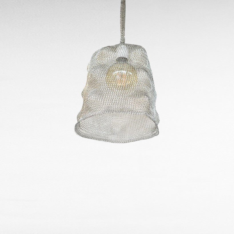 METAL WIRE HANDWOVEN BELL SHAPE Φ20 |H60 cm