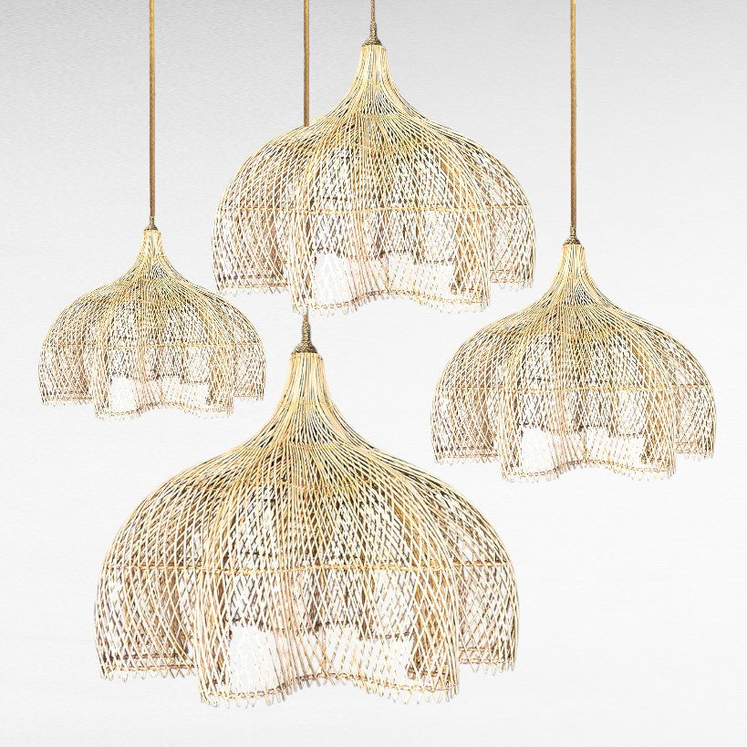 NATURAL RATTAN FLOWER SHAPE Φ100 |H80 cm