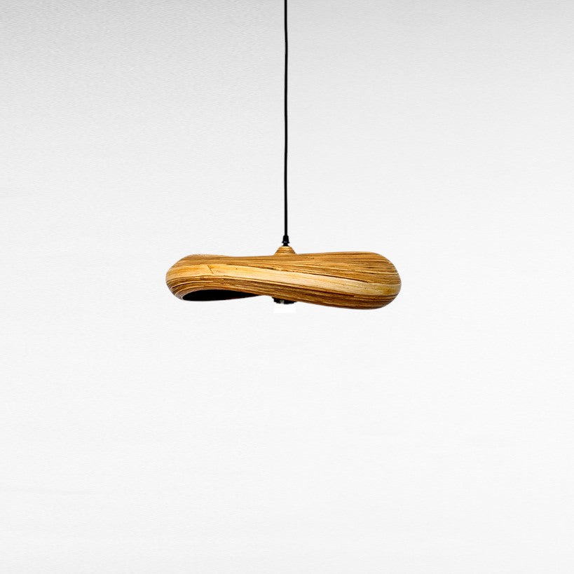 NATURAL LAYERED BAMBOO TWISTED SHAPE Φ40 |H15 cm