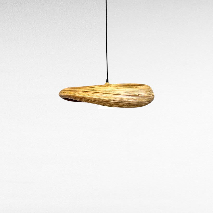 NATURAL LAYERED BAMBOO TWISTED SHAPE Φ50 |H15 cm