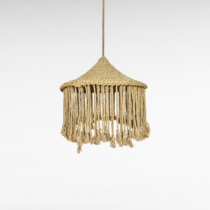 ROPE TRIANGLE SHAPE WITH FRINGES Φ65 |H60 cm