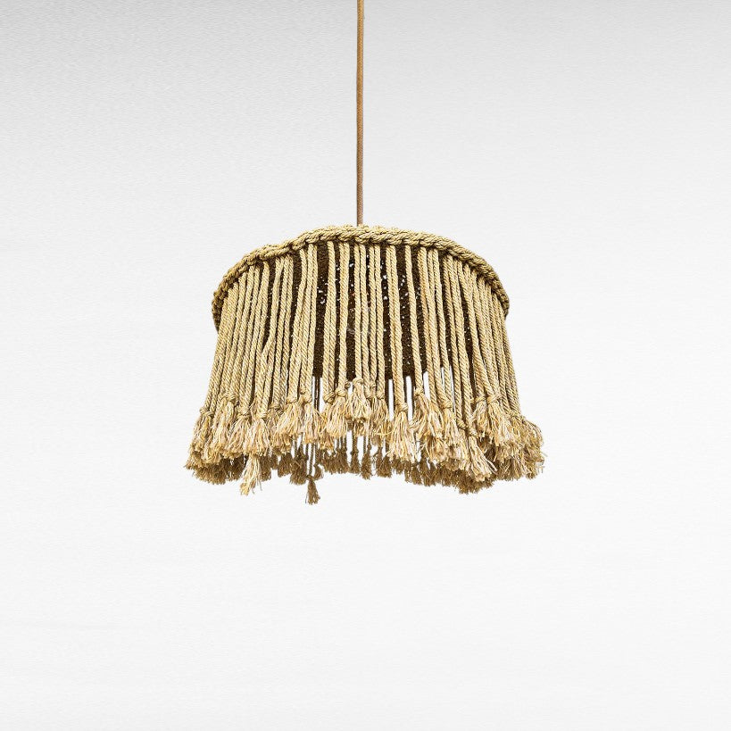 ROPE TRIANGLE SHAPE WITH FRINGES Φ65 |H60 cm