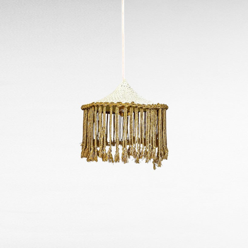 ROPE TRIANGLE SHAPE WITH FRINGES Φ65 |H60 cm
