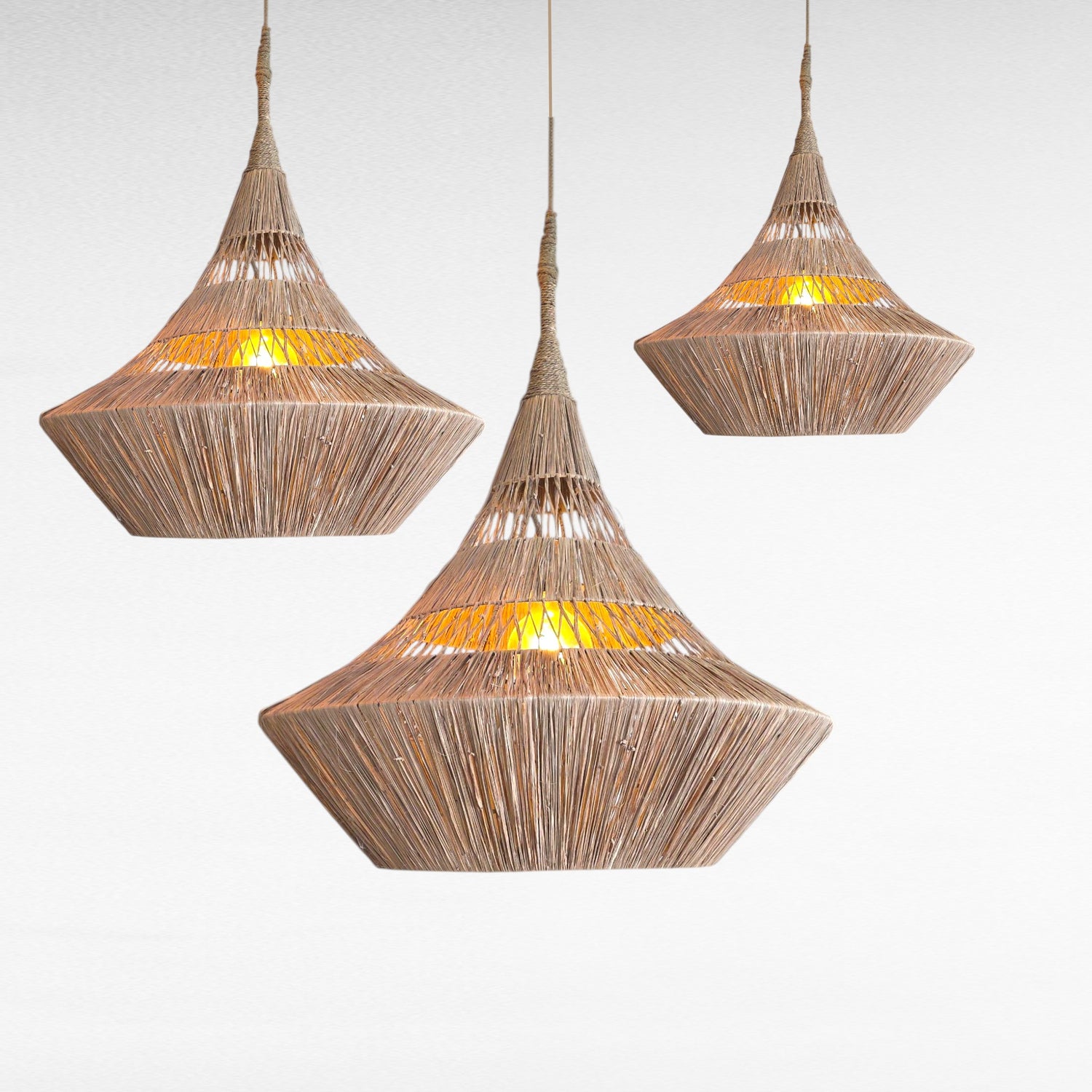 NATURAL GRASS FLARED CONICAL SHAPE Φ90 |H110 cm