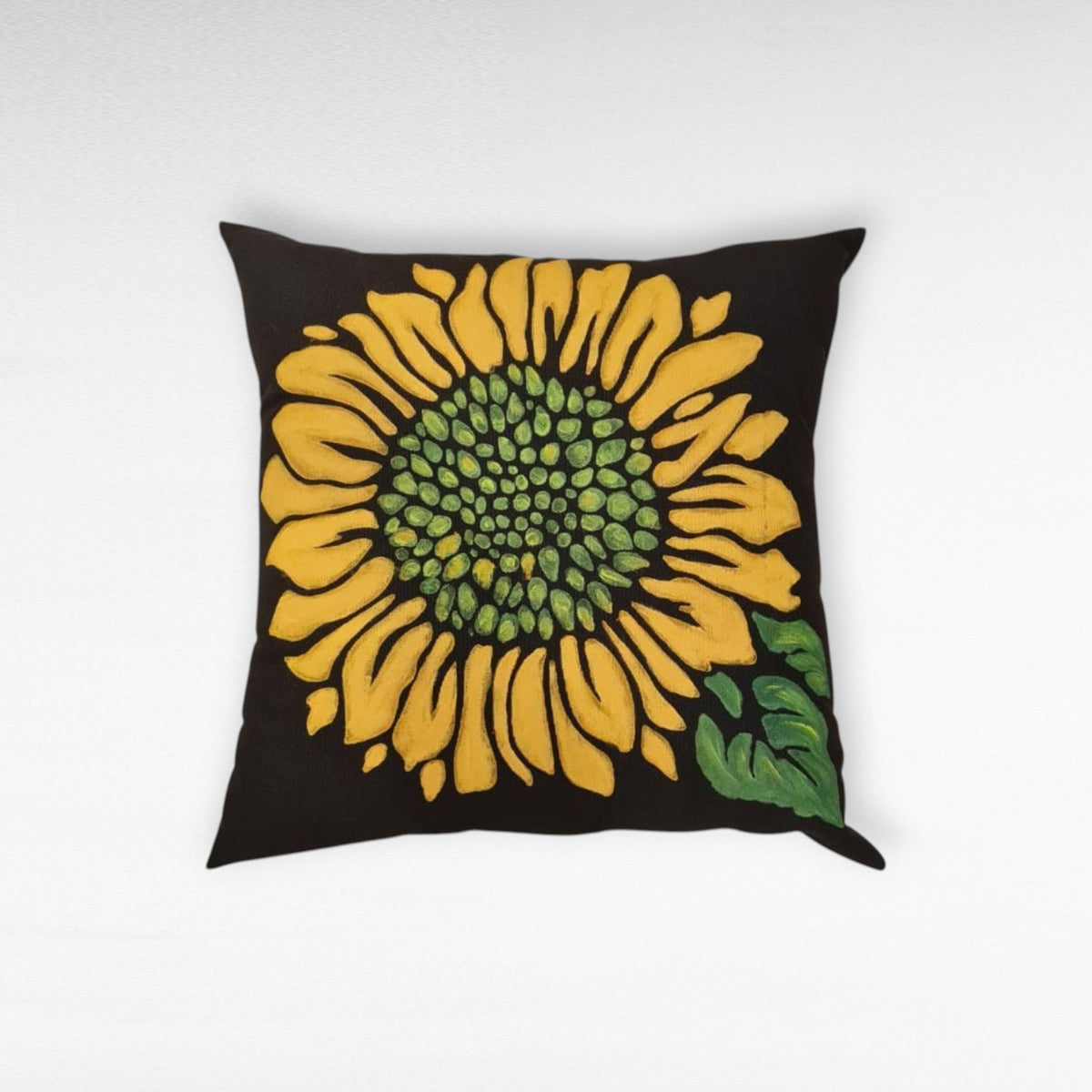 SUNFLOWER EMBROIDERED PILLOW - Chora Mykonos
