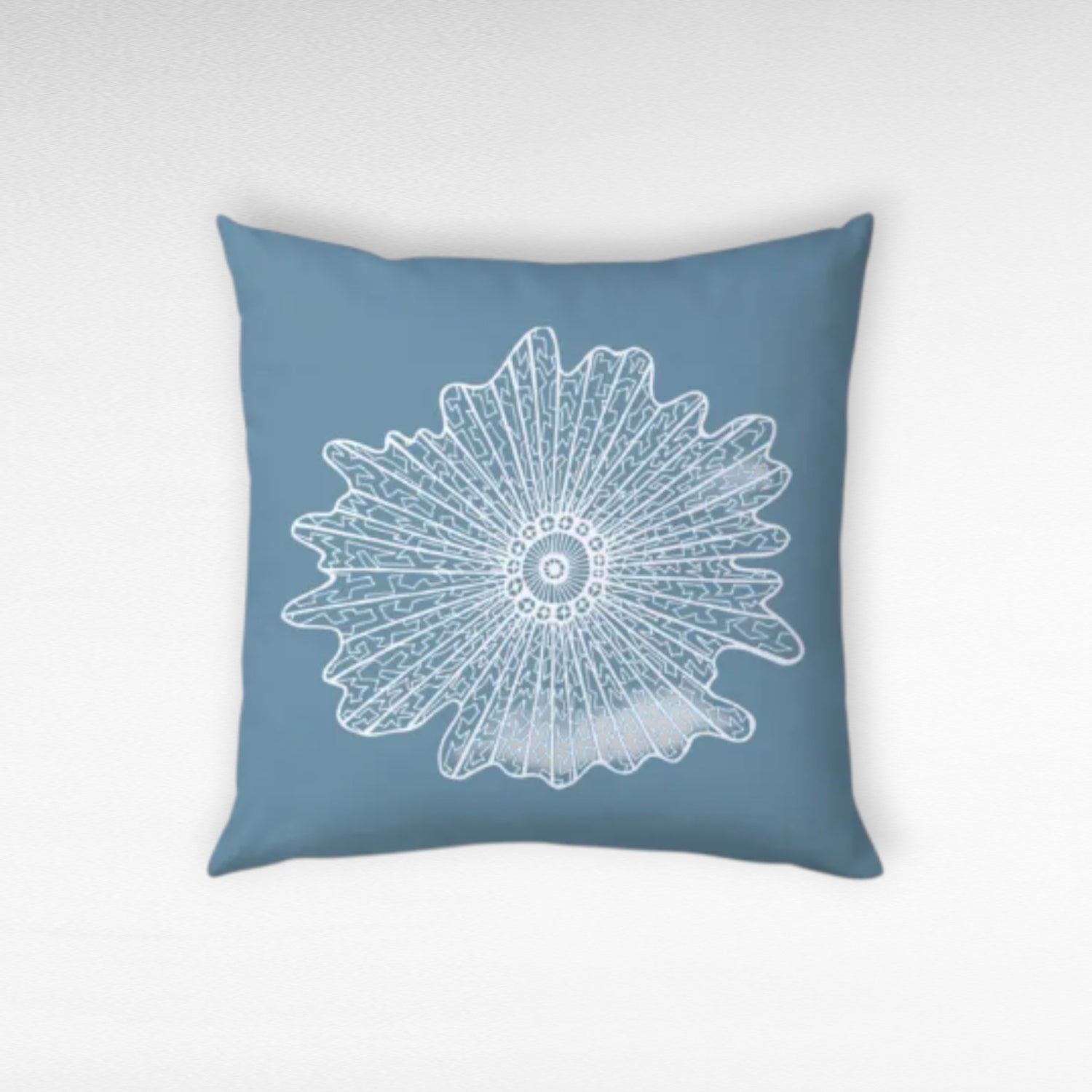 PILLOW LEAF CORAL BOLD STEEL GRAY W60 |D60 CM