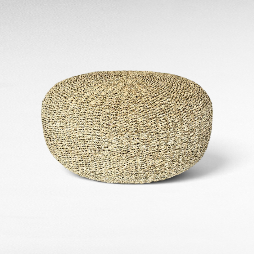 POUF NATURAL 80CM - Chora Mykonos