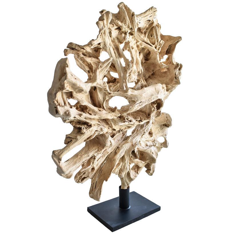 SUAR WOOD DECOR ON BASE 100x40x142cm - Chora Mykonos