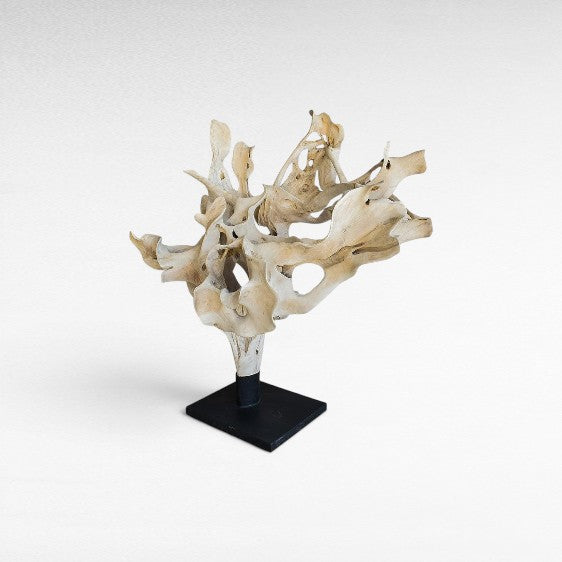 BLEACHED TEAK DECO ON BASE - Chora Mykonos