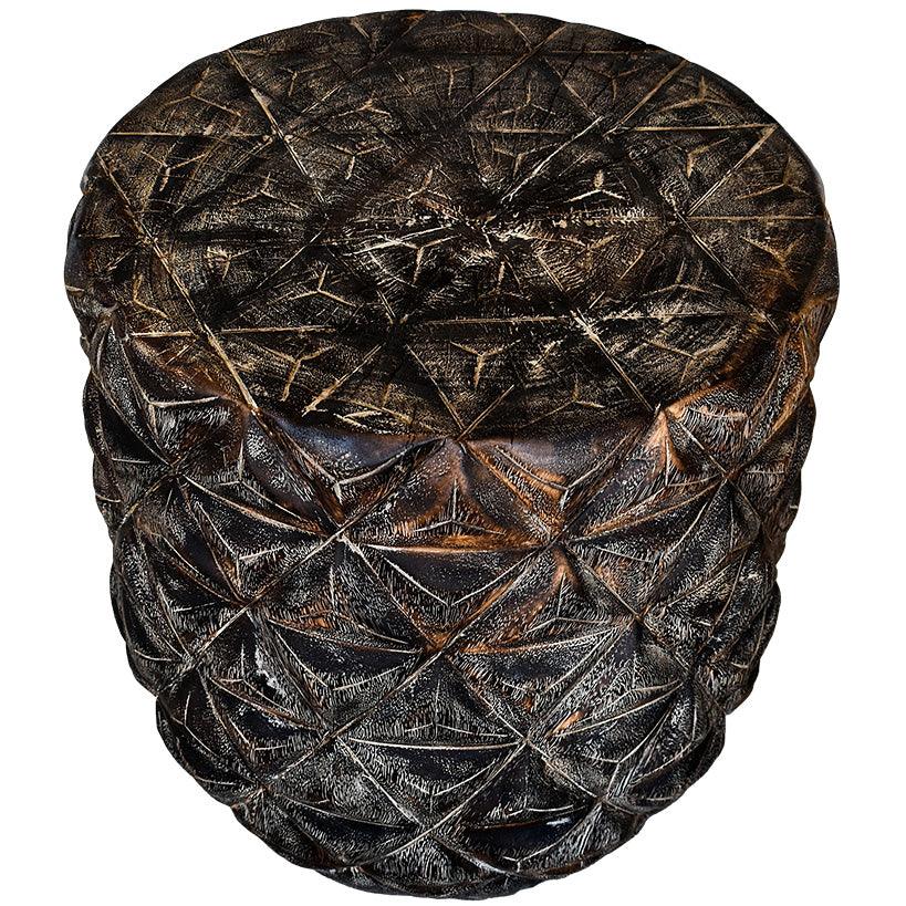 LYCHEE WOOD SIDE TABLE - Chora Mykonos