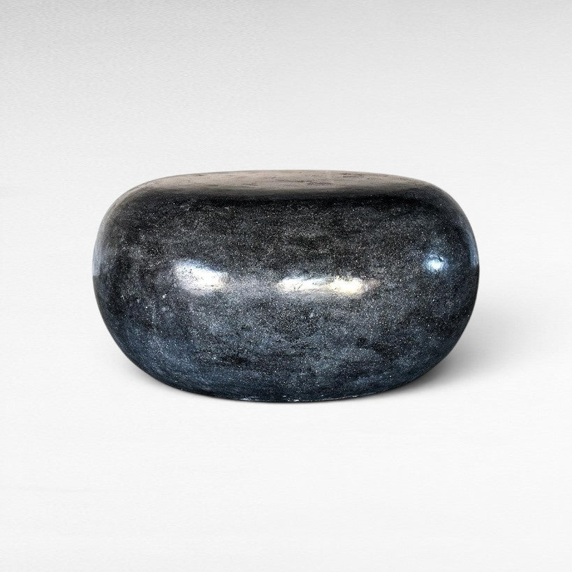 Black Terrazzo Stool - Chora Barefoot Luxury Living