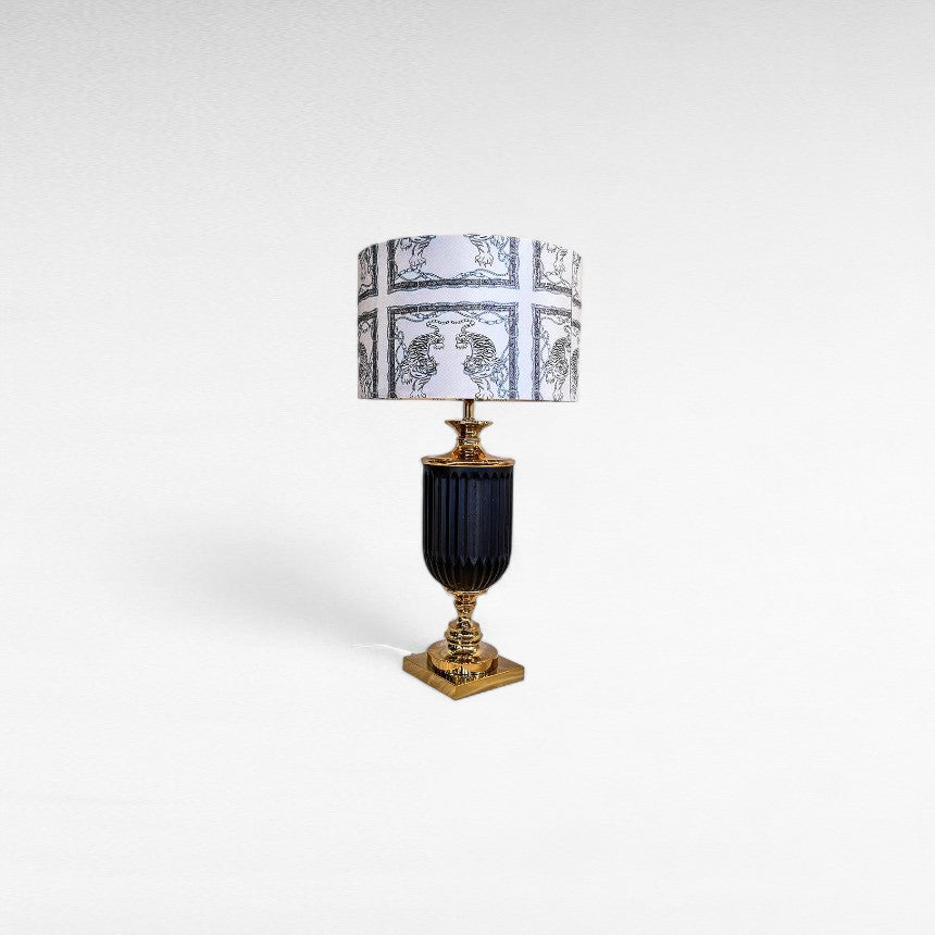 Tiger Glass Table Lamp: Regal Lighting Piece