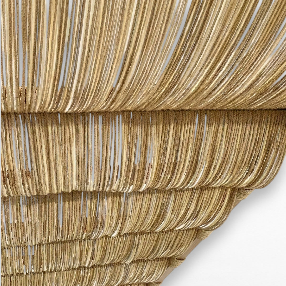 ROPE SUNSHADE WAVE DESIGN NATURAL COLOUR W100 |W100 CM