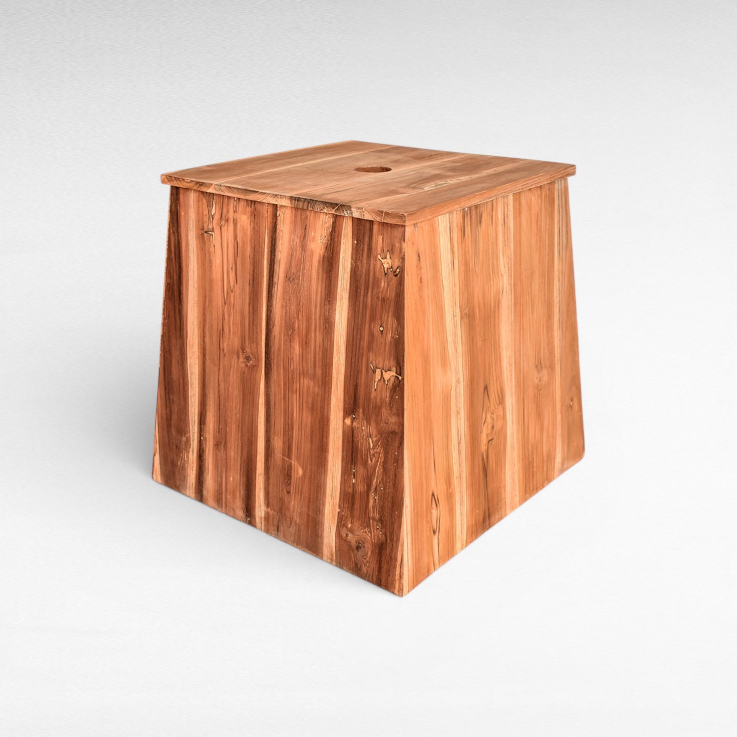 UMBRELLA CEMENT AND WOOD BASE L45 |W45 |H55 cm