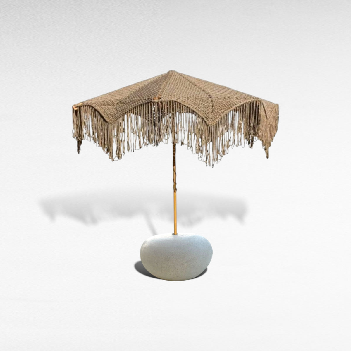 ASTERI UMBRELLA ROPE Crochet NATURAL D260 |H240 cm