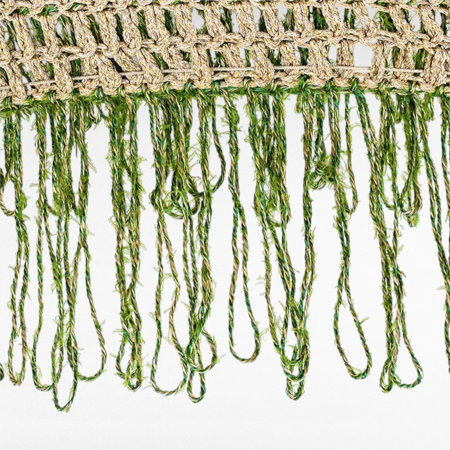EXTRAVAGANT UMBRELLA KNITTED ROPE Croshet GREEN D260 |H240 cm