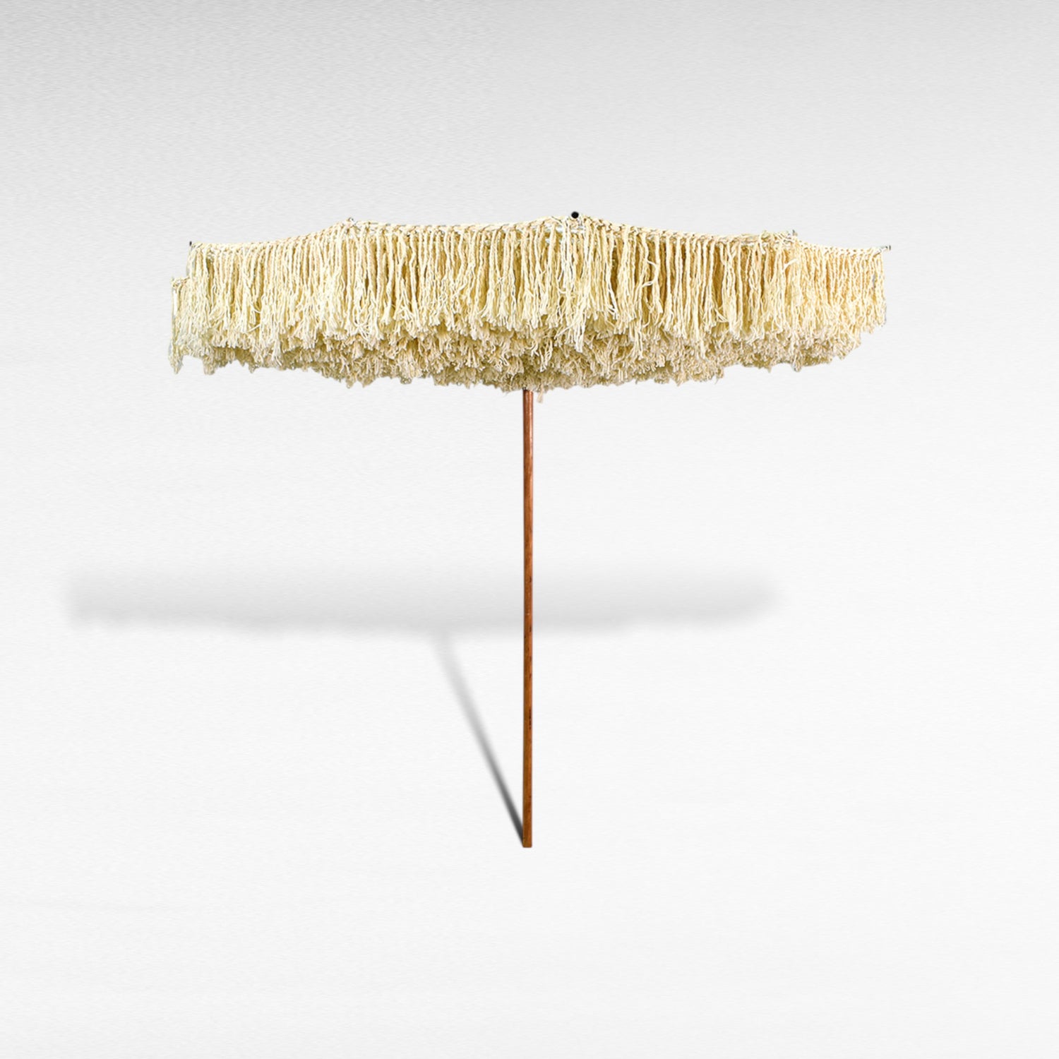 INSIDE OUT ROPE MACRAME UMBRELLA WITH OAK WOOD FRAME Φ260 |H260 CM