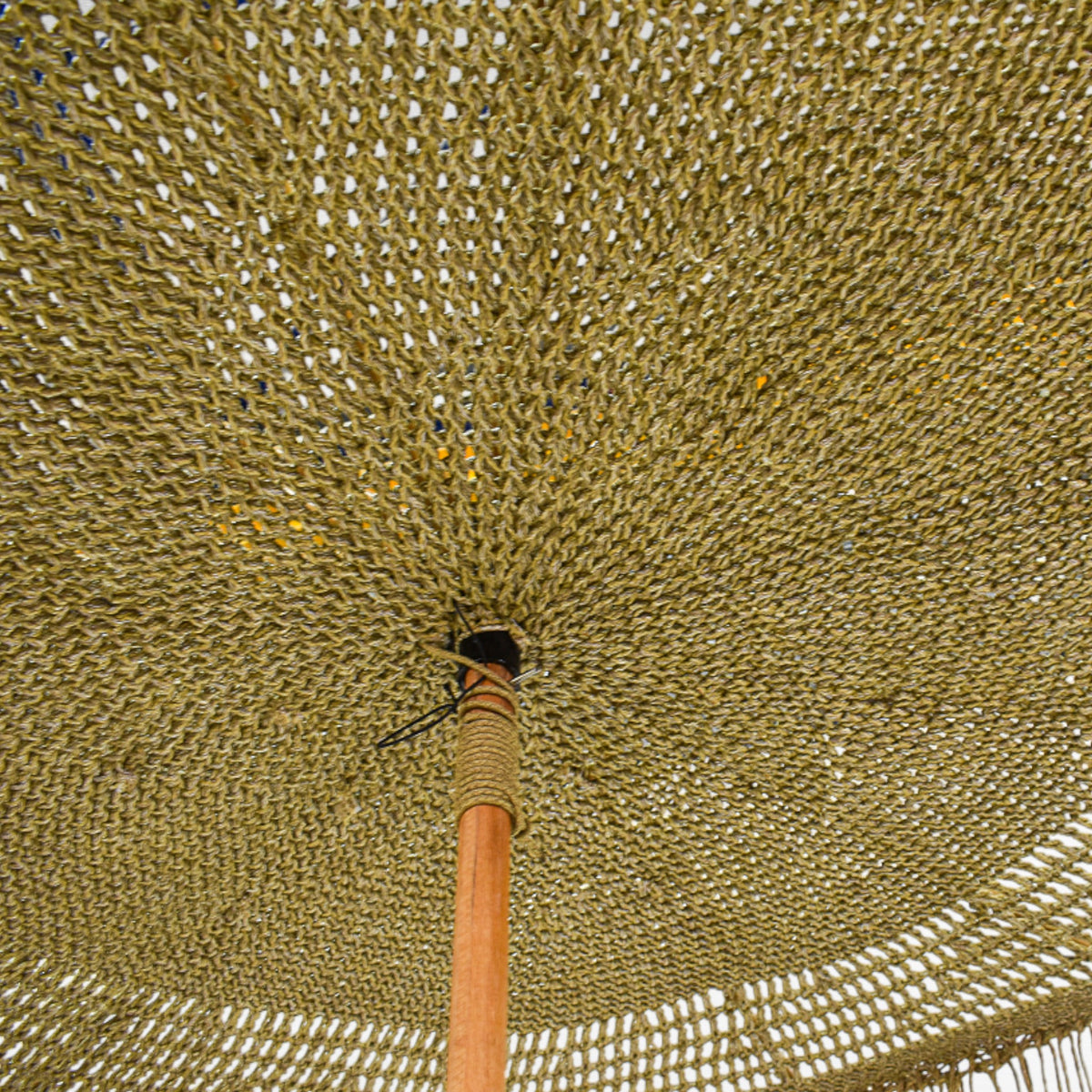 INSIDE OUT ROPE MACRAME UMBRELLA WITH OAK WOOD FRAME Φ260 |H260 cm